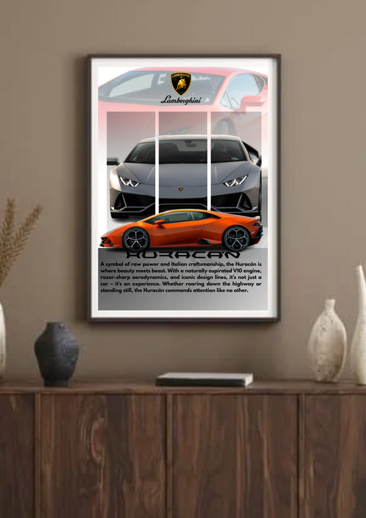 Lamborghini Huracan Framed Poster